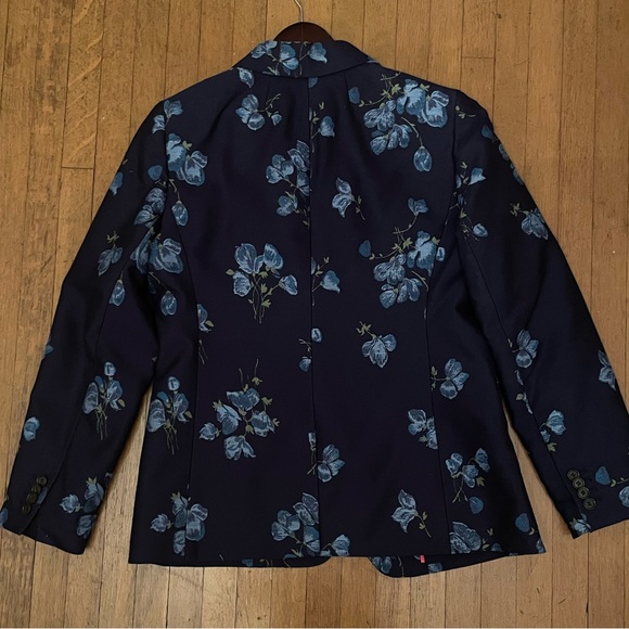 NWT J. Crew Collection wool/silk floral jacquard Parke blazer - Picture 5 of 8